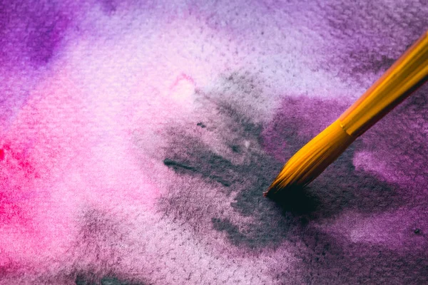Streszczenie Ręcznie Malowane Akwarela Kolorowe Mokre Tło Szczotkami Farb Papierze — Zdjęcie stockowe