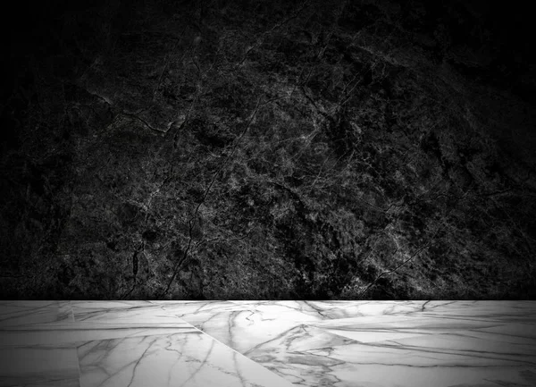 Abstract Natuurlijke Zwarte Marmeren Textuur Achtergrond Witte Marmeren Vloer Bovenaanzicht — Stockfoto