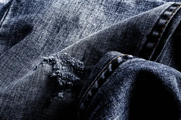 Retro Color Tone Blue Denim Jeans Fabric Texture Background Website — Zdjęcie stockowe