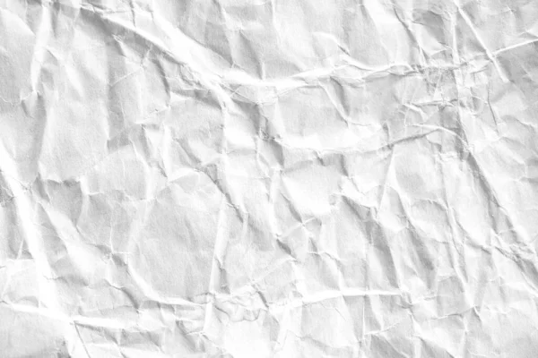 Abstrakcyjna Biała Pognieciona Tekstura Papieru Tło — Zdjęcie stockowe