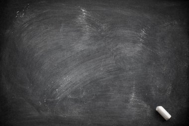 Tahtaya ya da karatahta dokusuna kazınmış soyut tebeşir. Arkaplan için okul tahtasını temizle ya da mesaj göndermek için alanı kopyala. Eğitim kavramlarının arkaplanı.