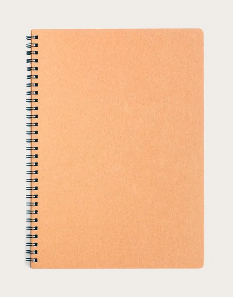 Notebook Witte Achtergrond Voor Het Toevoegen Van Tekstbericht Wenskaart Achtergrond — Stockfoto