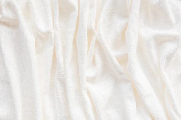Natural Fabric Linen Texture Design Sackcloth Textured Backdrop White Canvas — 图库照片
