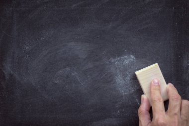 Tahtaya ya da karatahta dokusuna kazınmış soyut tebeşir. Arkaplan için okul tahtasını temizle ya da mesaj göndermek için alanı kopyala. Eğitim kavramlarının arkaplanı.