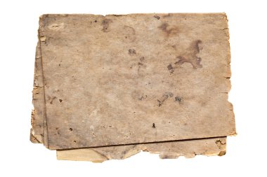 Eski kağıt grunge beyaz arka planda izole. Sanat çalışması tasarımı için arkaplan veya metin mesajı ekle.