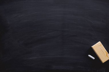 Tahtaya ya da karatahta dokusuna kazınmış soyut tebeşir. Arkaplan için okul tahtasını temizle ya da mesaj göndermek için alanı kopyala. Eğitim kavramlarının arkaplanı.