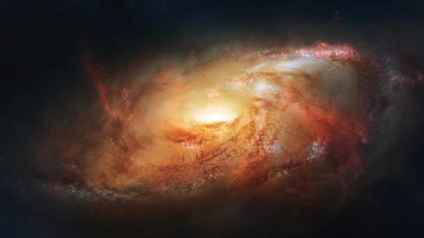 Spațiul Cosmic Stelele Fundal Abstract Cosmic Frumoasa Galaxie Mișcarea Universului — Videoclip de stoc