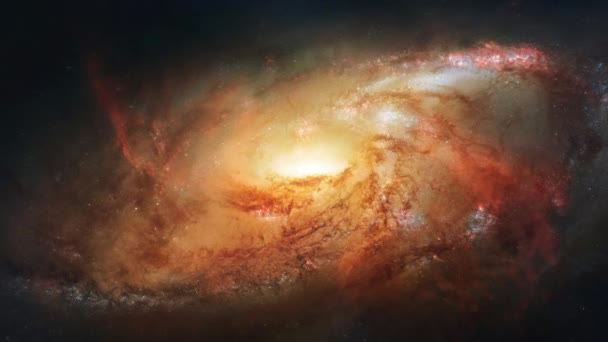Espace Cosmique Étoiles Fond Abstrait Cosmique Belle Galaxie Mouvement Univers — Video