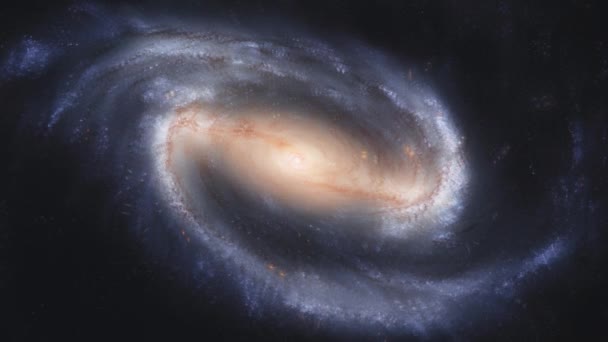 Spazio Cosmico Stelle Sfondo Astratto Cosmico Bella Galassia — Video Stock