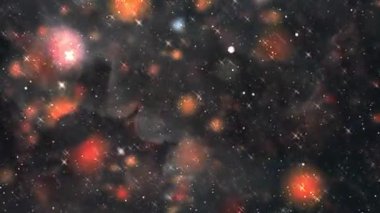 Nebula, Kozmik uzay ve yıldızlar, mavi kozmik soyut arkaplan