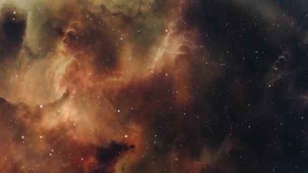 Νεφέλωμα Κοσμικός Χώρος Και Αστέρια Μπλε Κοσμικό Αφηρημένο Υπόβαθρο — Αρχείο Βίντεο