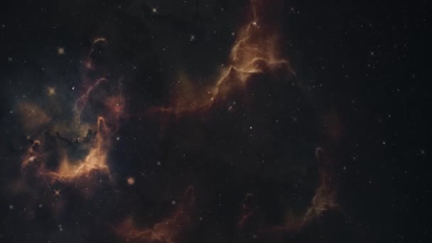 Nebulosa Kosmisk Utrymme Och Stjärnor Blå Kosmisk Abstrakt Bakgrund — Stockvideo