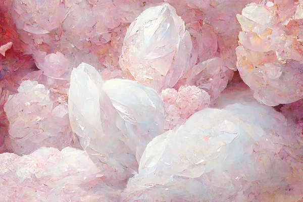 Rose quartz mineral background. Digital art