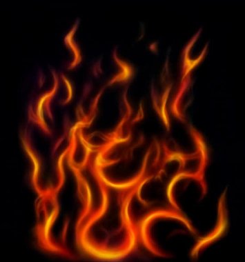 Yangın arka planı, orijinal resim.