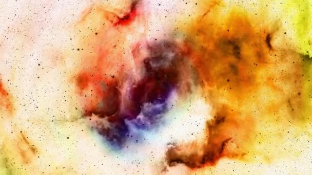 Nebula Cosmic Space Stars Color Cosmic Abstract Background Elements Image — Wideo stockowe