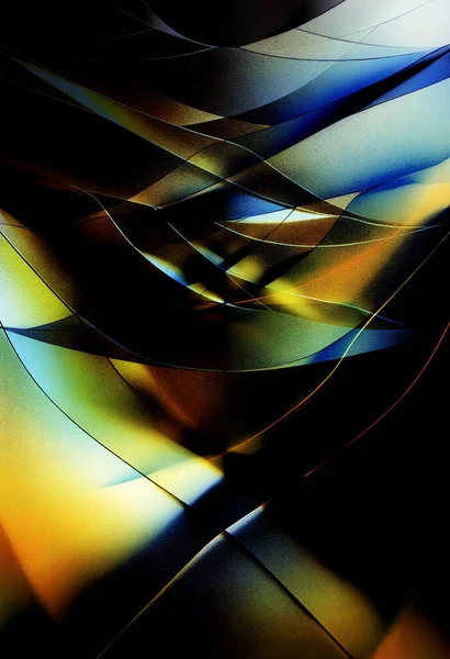 Abstract shiny color wave. Digital art
