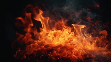 Güzel ateş arkaplanı, üretken ai