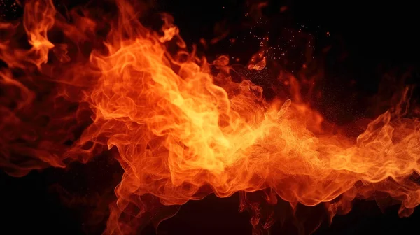 Schöne Feuer Hintergrund Generative — Stockfoto