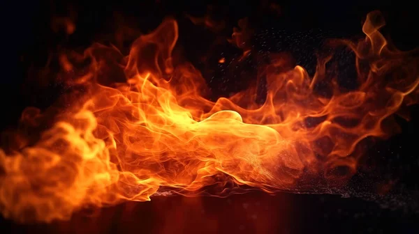 Gyönyörű Tűz Háttér Generatív — Stock Fotó