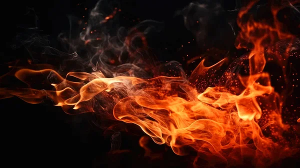 Schöne Feuer Hintergrund Generative — Stockfoto