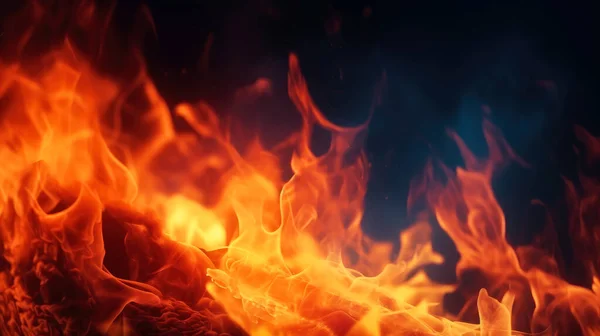 Gyönyörű Tűz Háttér Generatív — Stock Fotó