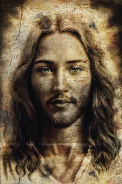 İsa 'nın Portresi, eski yapısal Dijital Sanat