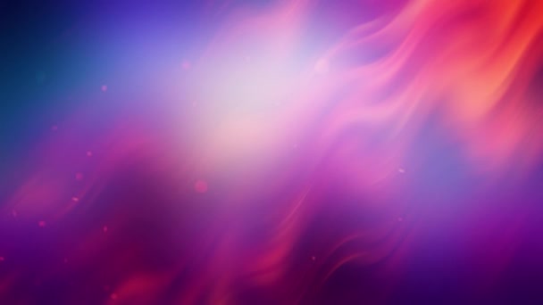 Magiczne Światło Fioletowe Fale Abstrakcyjne Tło Tło Pływającymi Cząstkami Pyłu — Wideo stockowe