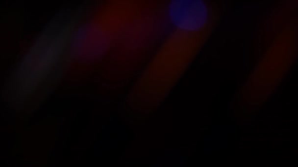 Partide Parlayan Işıklar Gece Kulübünde Bulanık Lazer Işığı Hafif Arkaplan — Stok video