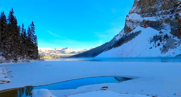 Zasněžená Zimní Krajina Příroda — Stock fotografie