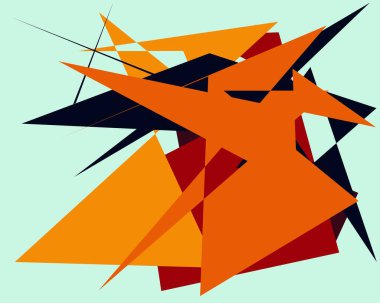 Üçgenli soyut geometrik arkaplan. vektör illüstrasyonu