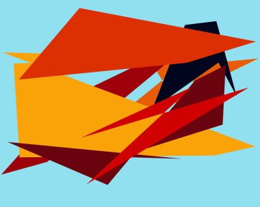 Metin için alanı olan soyut geometrik arkaplan