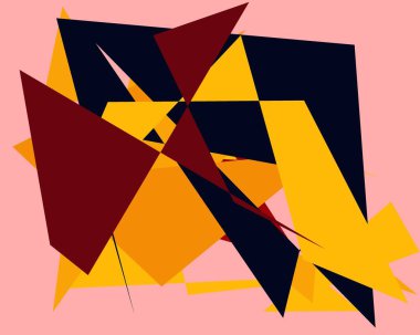 Üçgenli soyut geometrik arkaplan. 3d illüstrasyon