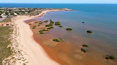 Avusturalya sahilinin güzel manzarası. Sahilden, Avustralya 'dan.