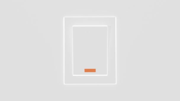 ルームスイッチの4Kアニメーション — ストック動画