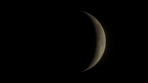 Video Lapso Tiempo Alta Resolución Las Fases Luna Luna Nueva — Vídeos de Stock
