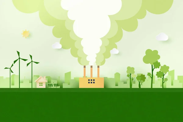Industria Verde Energías Renovables Alternativas Esg Como Concepto Social Gobernanza — Archivo Imágenes Vectoriales