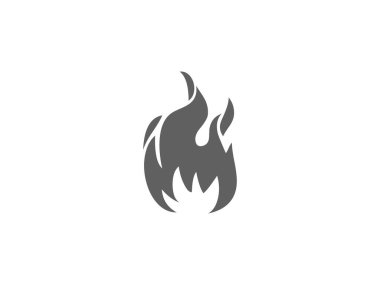 Ateş alevi logosu tasarım şablonu