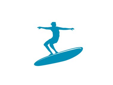 Siluet sörfü, sörf tahtası ve okyanus dalgası siluetleri.