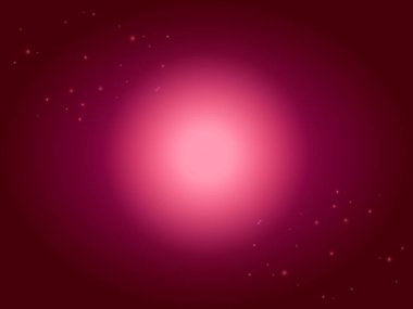 Merkezinde bulanık bir ışık kaynağı ve küçük dağınık noktalar olan pembe ve kestane rengi bir arkaplan, soyut ve canlı bir etki yaratıyor.