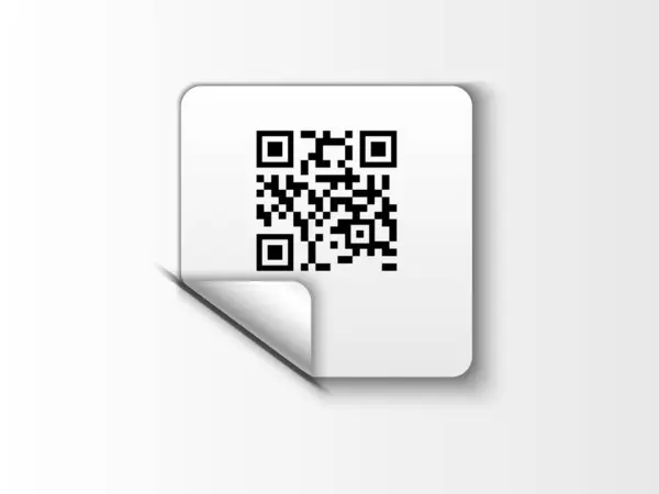 QR kod vektör illüstrasyon silueti izole edilmiş beyaz arkaplan