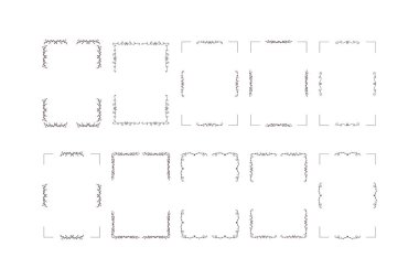 Çiçek ve asma unsurları olan zarif dekoratif çerçeveler ve sınırlar. Tasarımlarınıza ve projelerinize biraz klasik cazibe katmak için mükemmel.