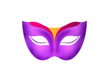güzel maske simgesi, çizgi film tarzı