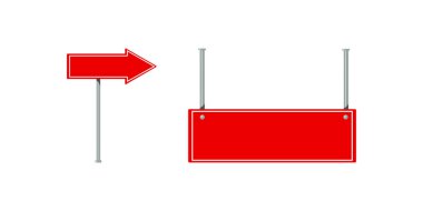 Yönlendirme için yeşil plakalı yol işaretlerinin vektör çizimi, haritalar için mükemmel, sürüş talimatları, sokak navigasyonu ve ulaşım görselleri.