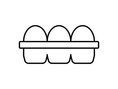 Tavuk yumurta kutusu illüstrasyonunda yumurta kartonunun çiftçiliği, tarımı, gıda üretimini, kahvaltıyı, beslenmeyi ve organik pazar kavramlarını temsil ettiği görülüyor.