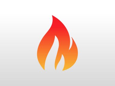 Tehlike uyarısı güvenlik işaretleri, ısı kaynakları ve yanıcı madde tehlike tasarımları için parlak ateş alev vektör simgelerinin toplanması