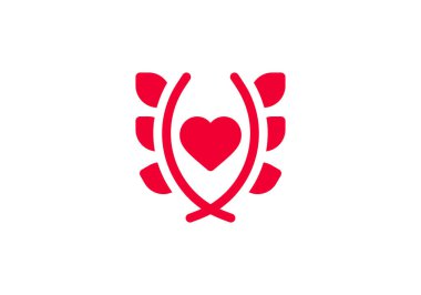 Düz kalp ikonu, sevgililer günü için aşk sembolü. Romantizm hediyesi düğün davetiyesi dekorasyonu duygusal tasarımlar ve tebrik kartı şablonları.