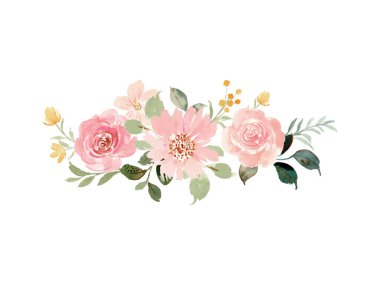 Zarif botanik düzenlemeleri, klasik romantizm, kırsal cazibe, düğün kutlamaları ve özel etkinlikler için mükemmel bir çiçek rengi düğün davetiyesi şablonu.