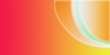 Turuncu, deniz mavisi, sarı ve pembe soyut gradyan arkaplan. Yazın renkli renkli afiş tasarımı için ses dokusu efekti.