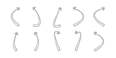 Kömür etkisi okları, siyah ok vektörü, grunge okları PNG, elle çizilmiş oklar, fırça darbesi ok koleksiyonu, kaba doku okları, çizim tarzı oklar, sanatsal oklar