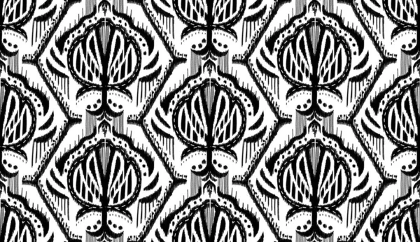 Ethnic Abstract Seamless Pattern Folk Embroidery — Stock fotografie